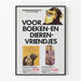 Poster Kinderboekenweek 1985 - Illustrazione scimmia e libri per bambini
