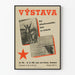 Poster vintage esposizione lotta per la libertà del popolo jugoslavo 1946