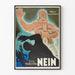 Poster vintage politico tedesco Wahrt eure Freiheit Lex Häberlin Nein