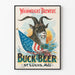 Poster vintage Buck Beer Wainwright Brewery St Louis