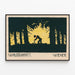 Poster decorativo 'Waldschratt' per un'atmosfera misteriosa — quadro incorniciato alla parete