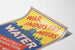 Poster vintage industriale guerra industria necessita acqua