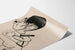 Poster vintage caricatura in bianco e nero