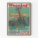 Poster Vintage Avviso - Conseguenze della Mancanza di Cura sul Lavoro