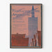 Poster vintage di esposizione artistica del 1897 a Hannover