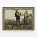 Poster vintage militare di reclutamento e produzione industriale — quadro incorniciato alla parete