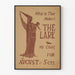 Poster vintage The Lark con silhouette di madre e bambino