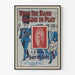 Poster vintage Quando la band inizia a suonare