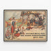 Poster militare vintage con pane caldo in Russia — quadro incorniciato alla parete
