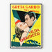 Poster vintage cinema Greta Garbo Orchids Wild