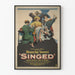 Poster vintage del film Singed con Blanche Sweet e Warner Baxter