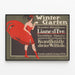 Poster vintage Winter-Garten - Liane d'Eve, attrazione di dicembre — quadro incorniciato alla parete