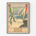 Poster vintage sport invernale Salzkammergut Austria