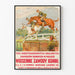 Poster vintage competizione ippica Wiosenne Zawody Konne