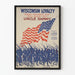 Poster murale vintage Wisconsin Loyalty 1917 - Sfilata patriottica e bandiera americana