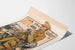 Poster militare vintage con ufficiale e cannoni