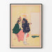 Poster vintage Tennis ed eleganza sul campo