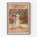 Poster vintage in stile Woman's Home Companion mosaico Art déco