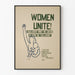 Poster Women Unite - Dichiarazione per l'unità femminile e i diritti sociali