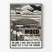 Poster Vintage Militare - Rifugio in Legno per Aeroplani