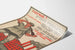 Poster vintage rivoluzionario sovietico con operaio e fabbrica