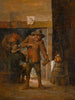 Interno di taverna con uomini vicino a un camino - Atelier di David Teniers il Giovane — vista dell’opera