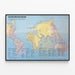 Poster Programma Internazionale di Diffusione Satellite Worldnet 1988 — quadro incorniciato alla parete