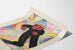Poster artistico Wut de K. Wiener in stile espressionista colorato
