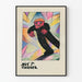 Poster artistico Wut de K. Wiener in stile espressionista colorato