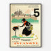 Poster educativo vintage - Imparare i numeri con Florentin
