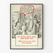 Poster vintage di sensibilizzazione sulla privacy sul lavoro
