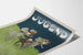 Poster decorativo in stile Jugend con figure danzanti su sfondo naturale