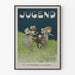 Poster decorativo in stile Jugend con figure danzanti su sfondo naturale