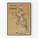 Poster vintage di Yvette Guilbert in costume d'epoca