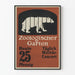 Poster vintage Zoologischer Garten Orso in gabbia