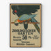 Poster vintage concerto militare Zoologischer Garten di Berlino