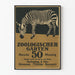 Poster vintage zebre zoologischer garten concert militare