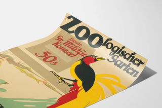 Poster vintage Zoo Aquarium Concerto Militare