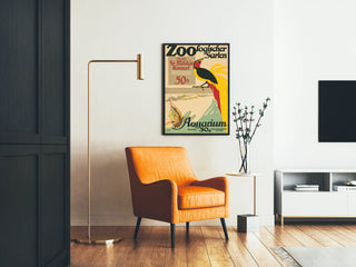 Poster vintage Zoo Aquarium Concerto Militare