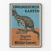 Poster vintage dello zoo dei canguri con concerto militare