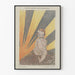Poster Vintage Bambino Raggi di Luce sulla Terra