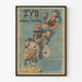Poster vintage polacco anti-giudaico con caricatura